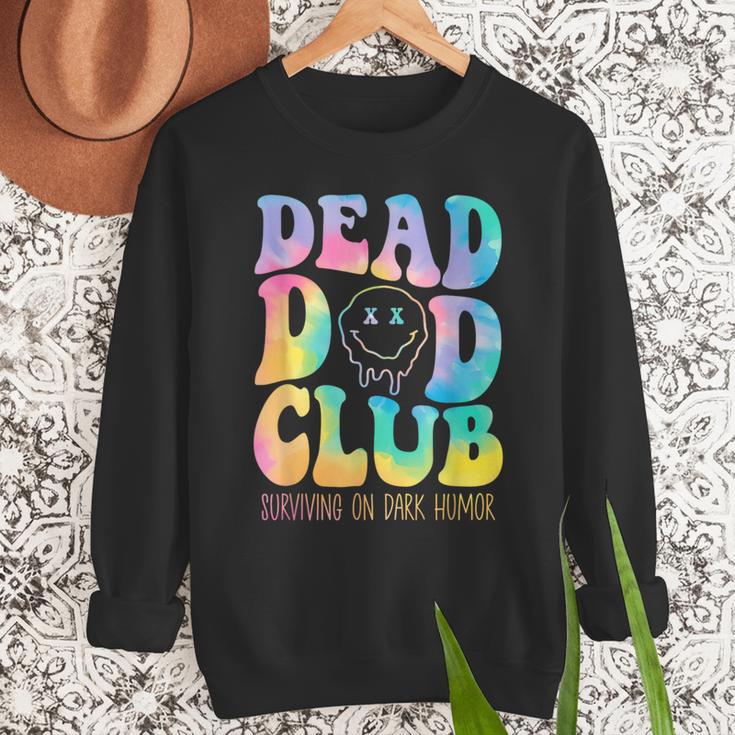 Dead Dad Club Surviving On Dark Humor Hippie Men Sweatshirt