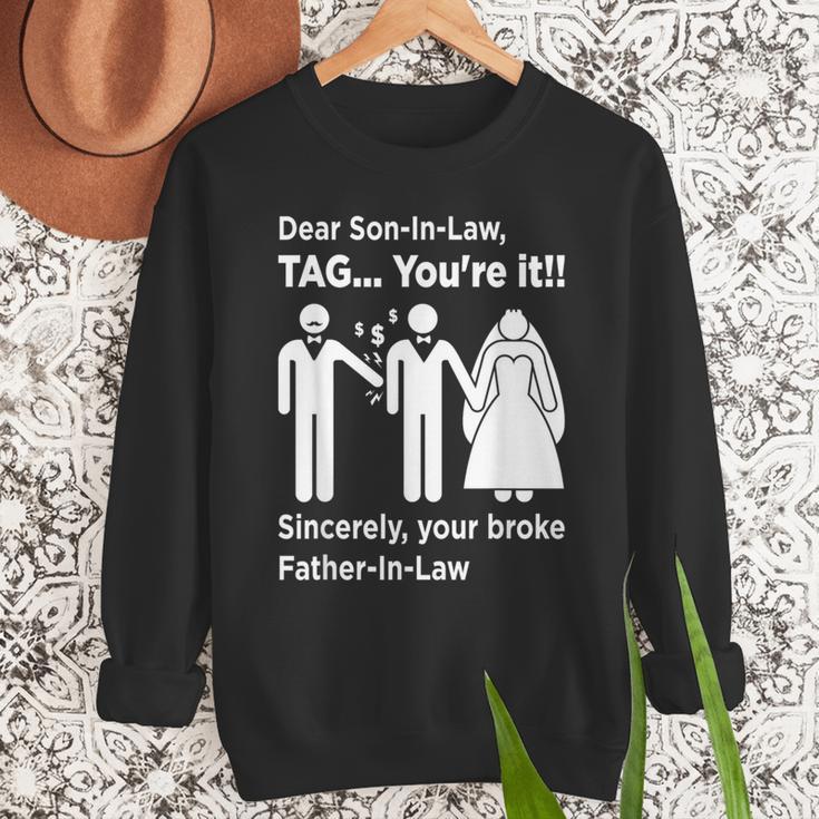 Dear Son-In-Law Father Of The Bride Dad Wedding Marriage Men Sweatshirt