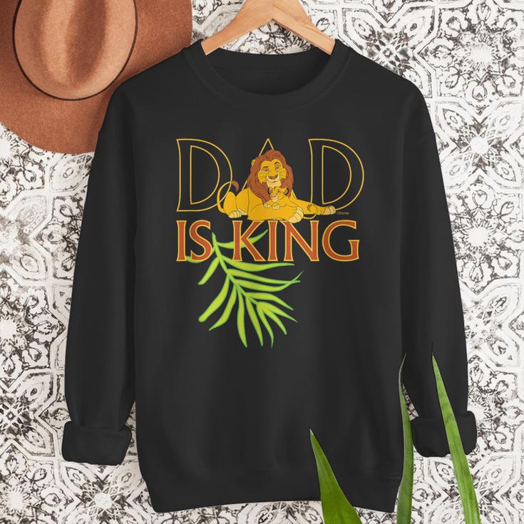Disney The Lion King Dad Is King Mufasa & Simba Father's Day Men Sweatshirt