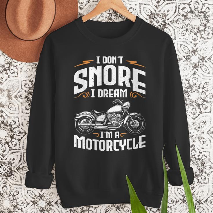 I Don't Snore I Dream I'm A Motorcycle Biker Dad Men Sweatshirt