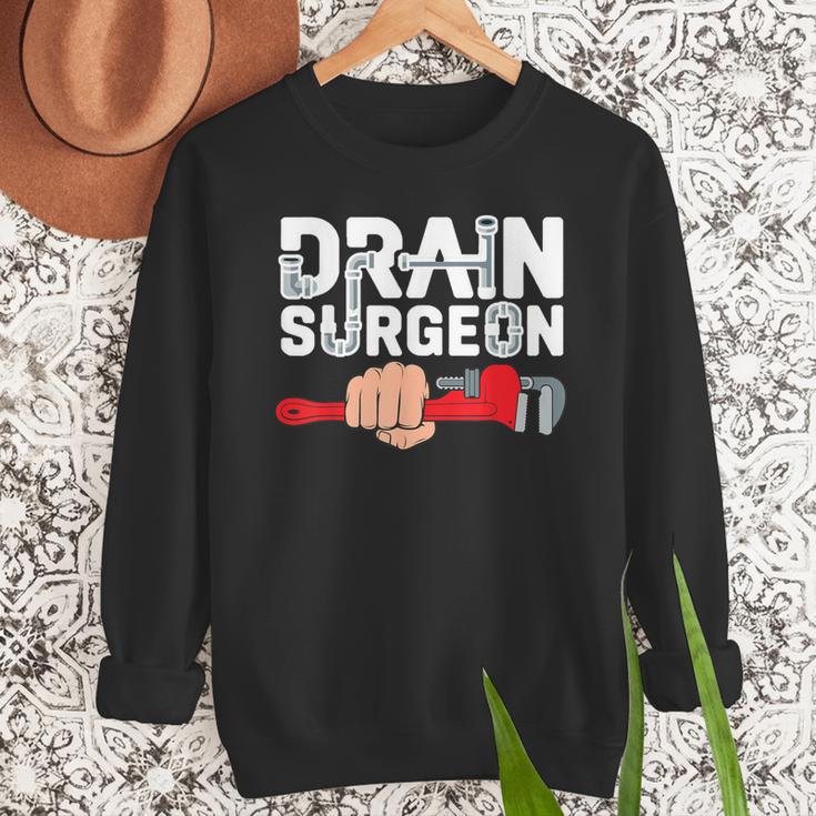 Drain Surgeon Plumber Job Professional Dad Men Men Sweatshirt Drain Surgeon Plumber Job Professional Dad Men Men Sweatshirt