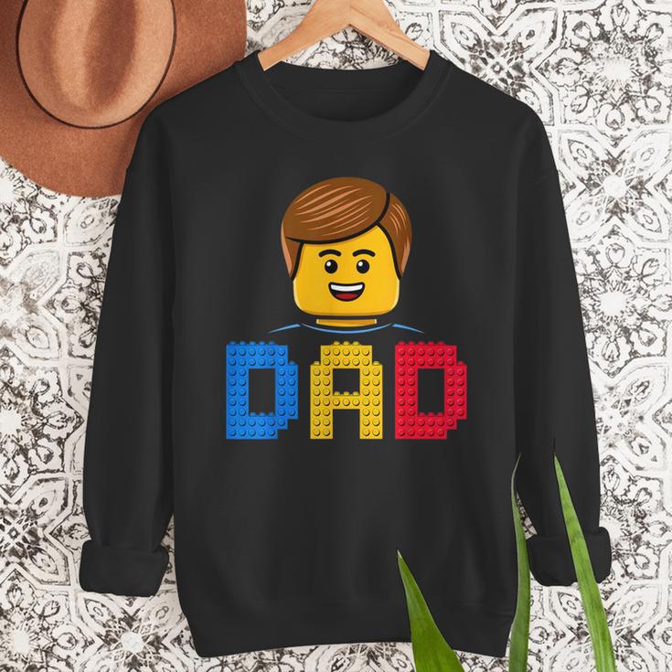 Family Dad Master Builder Building Bricks Blocks Fathers Day Men Sweatshirt Family Dad Master Builder Building Bricks Blocks Fathers Day Men Sweatshirt