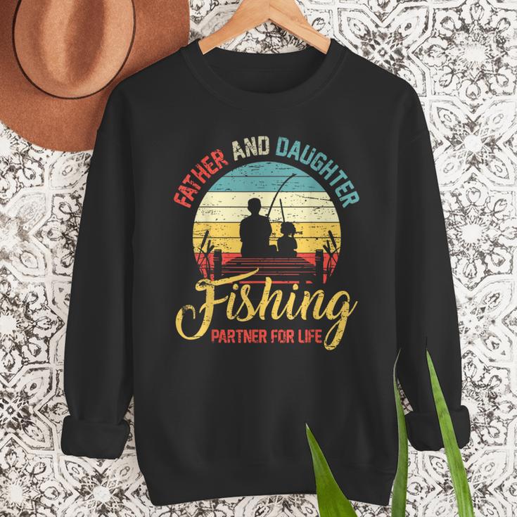 Father Daughter Fishing Partner For Life Retro Matching Dad Men Sweatshirt Father Daughter Fishing Partner For Life Retro Matching Dad Men Sweatshirt