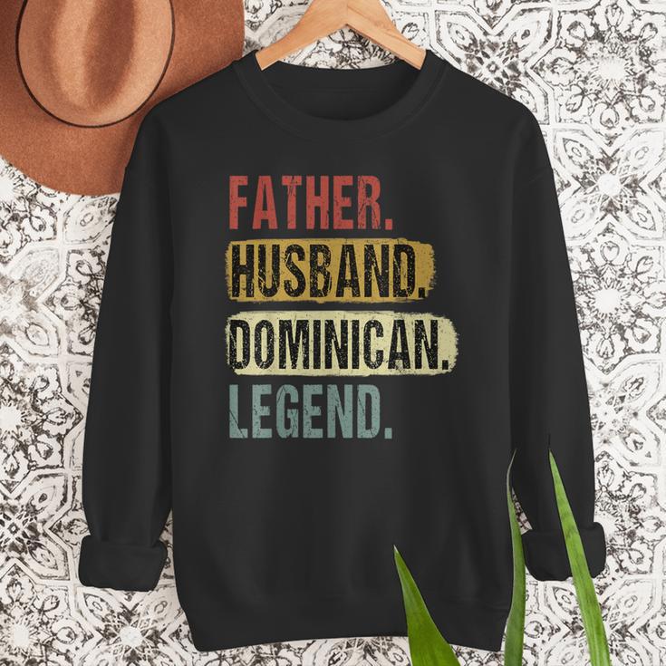 Father Husband Dominican Legend Dominica Dad Father's Day Men Sweatshirt Father Husband Dominican Legend Dominica Dad Father's Day Men Sweatshirt