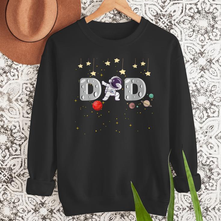 Father's Day Dad Astronaut Space Birthday Planets Daddy Men Sweatshirt
