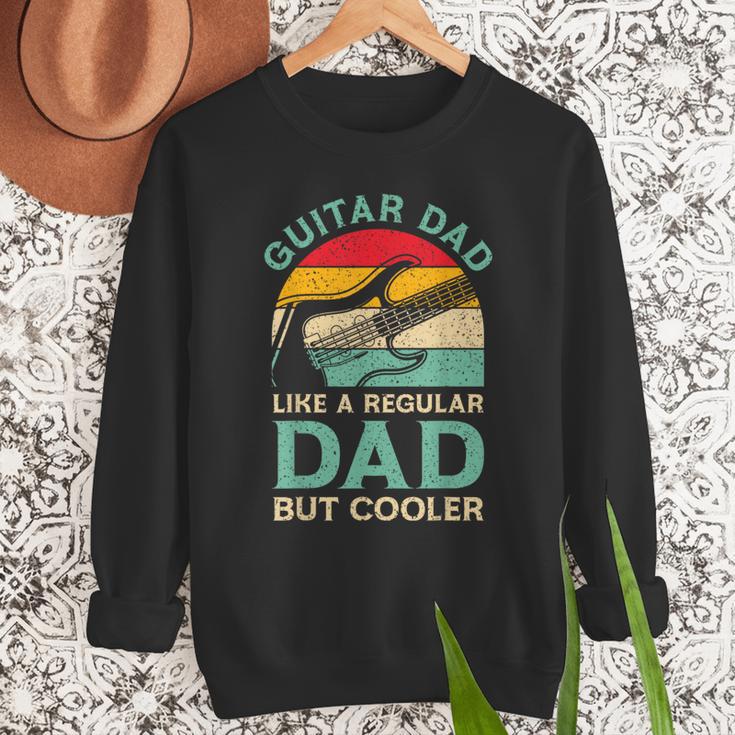 Fathers Day Guitar Dad For Guitarist Music Lover Dad Men Sweatshirt
