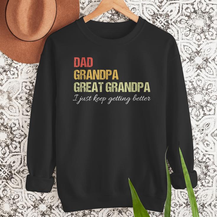 Fathers Day From Wife Son Kids Dad Grandpa Great Grandpa Men Sweatshirt