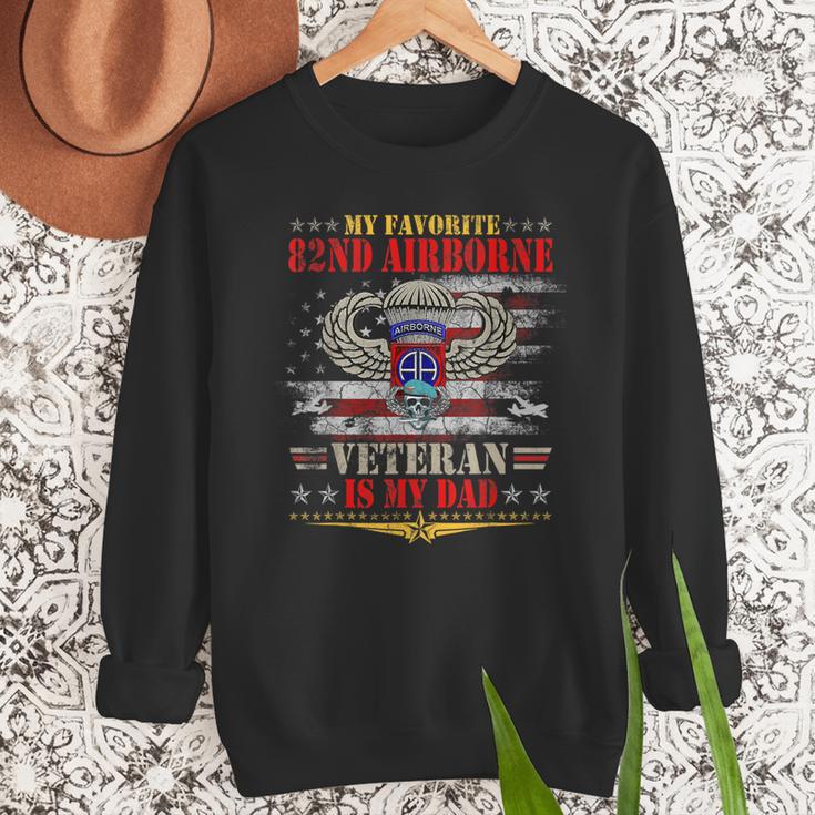 My Favorite 82nd Airborne Is My Dad Veteran Father's Day Men Sweatshirt