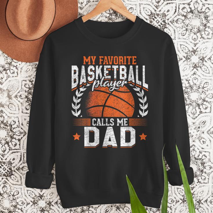 My Favorite Basketball Player Calls Me Dad Basketball Men Sweatshirt