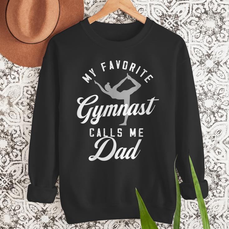 My Favorite Gymnast Calls Me Dad Mat Sports Gymnastics Men Sweatshirt