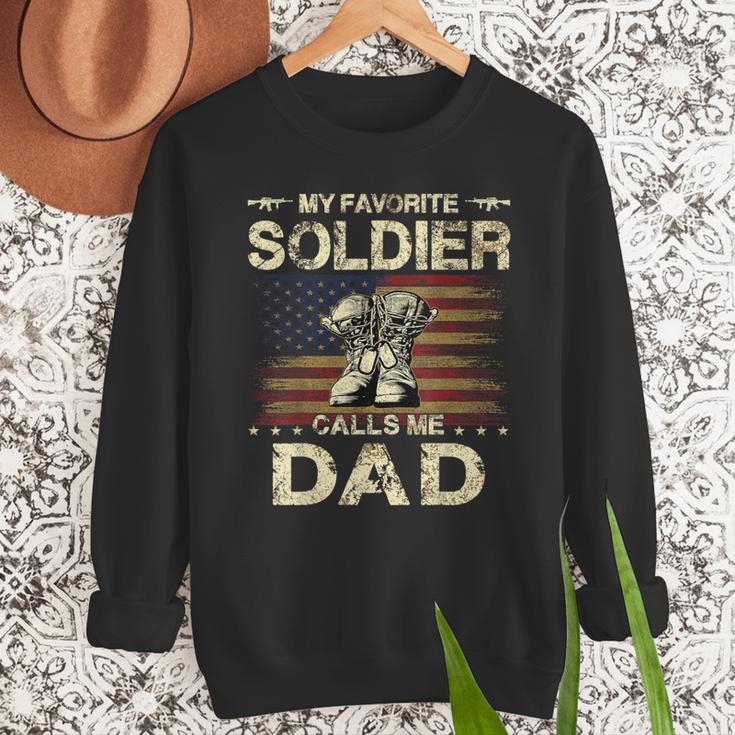 My Favorite Solider Calls Me Dad Proud Army Dad Men Sweatshirt