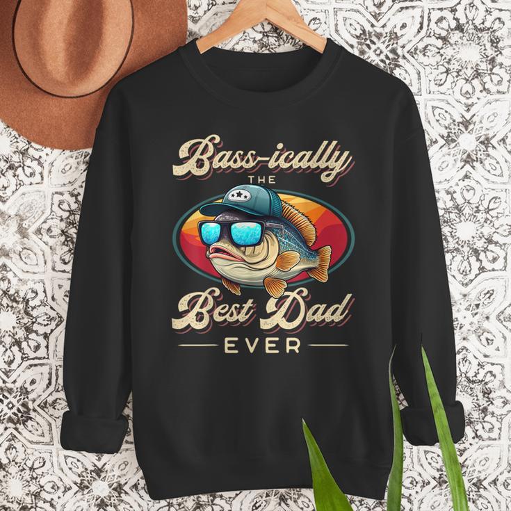 Fishing Father's Day Dad Fisherman Birthday Graphic Men Sweatshirt