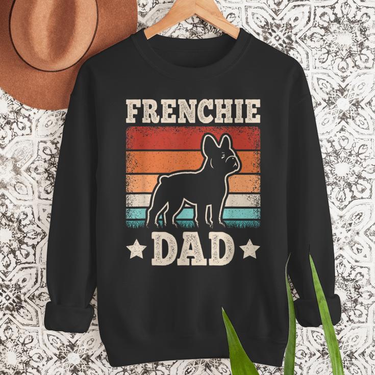 Frenchie Dad Retro French Bulldog Lover Daddy Men Men Sweatshirt
