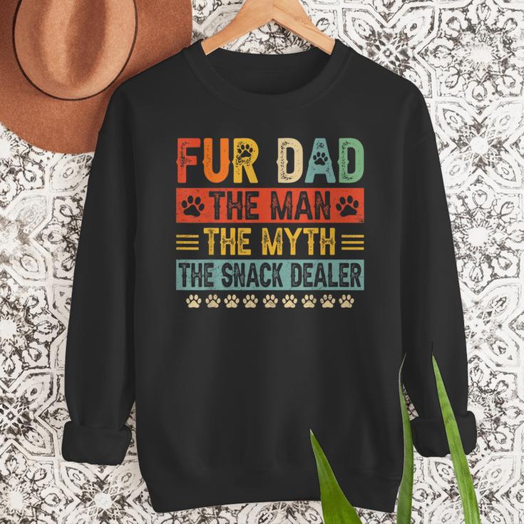 Fur Dad Man Myth Snack Dealer Paw Cat Dog Father's Day Men Sweatshirt