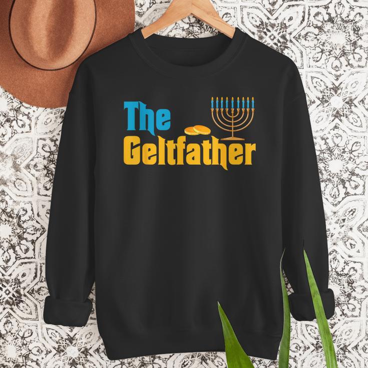 Gelt Father Hanukkah Menorah Jewish Dad Pajamas Men Sweatshirt Gelt Father Hanukkah Menorah Jewish Dad Pajamas Men Sweatshirt