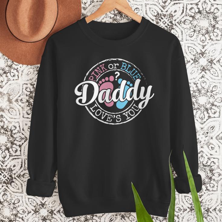 Gender Reveal Dad Daddy To Be Pink Or Blue Baby Shower Men Sweatshirt Gender Reveal Dad Daddy To Be Pink Or Blue Baby Shower Men Sweatshirt