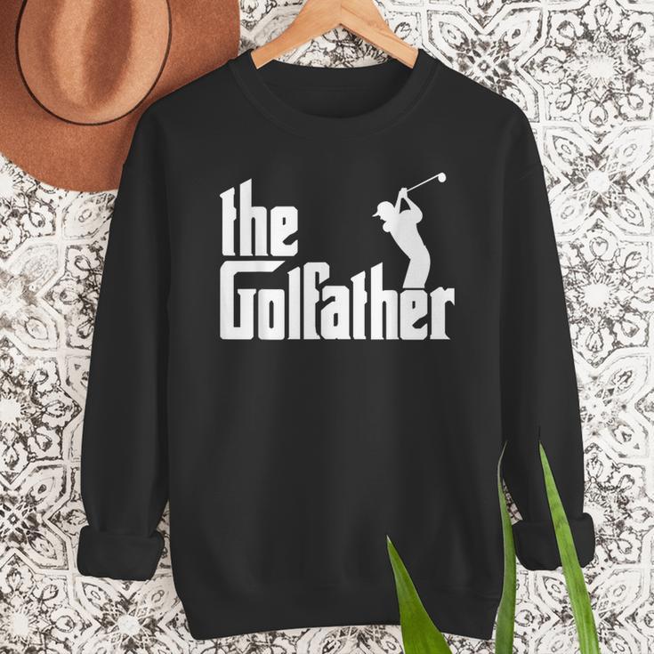 The GolfFather Golf Father God Father Dad Golfer Men Sweatshirt