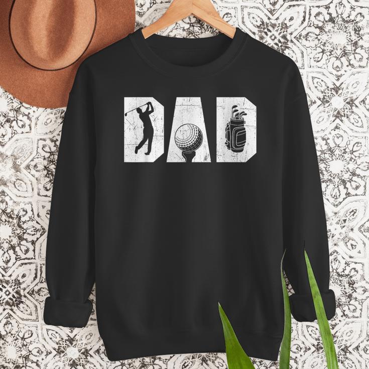 Golfing Dad Golf Lover Golfing Putter Golfer Men Sweatshirt