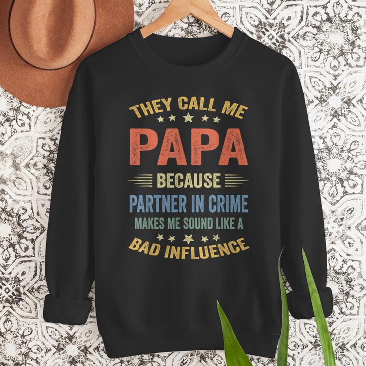 Grandpa Shirts Dad Partner In Crime Shirt Men Sweatshirt