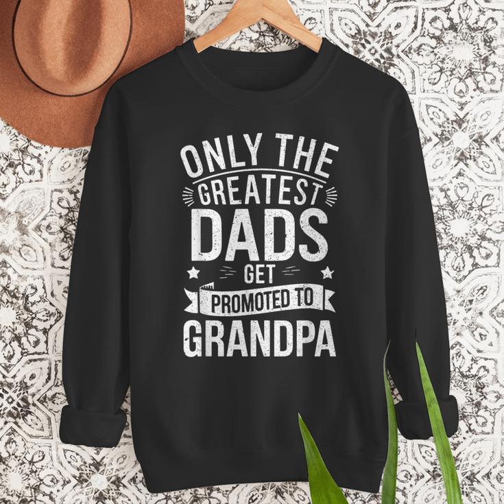Only The Greatest Dads Get Promoted To Grandpa Shirt Men Men Sweatshirt