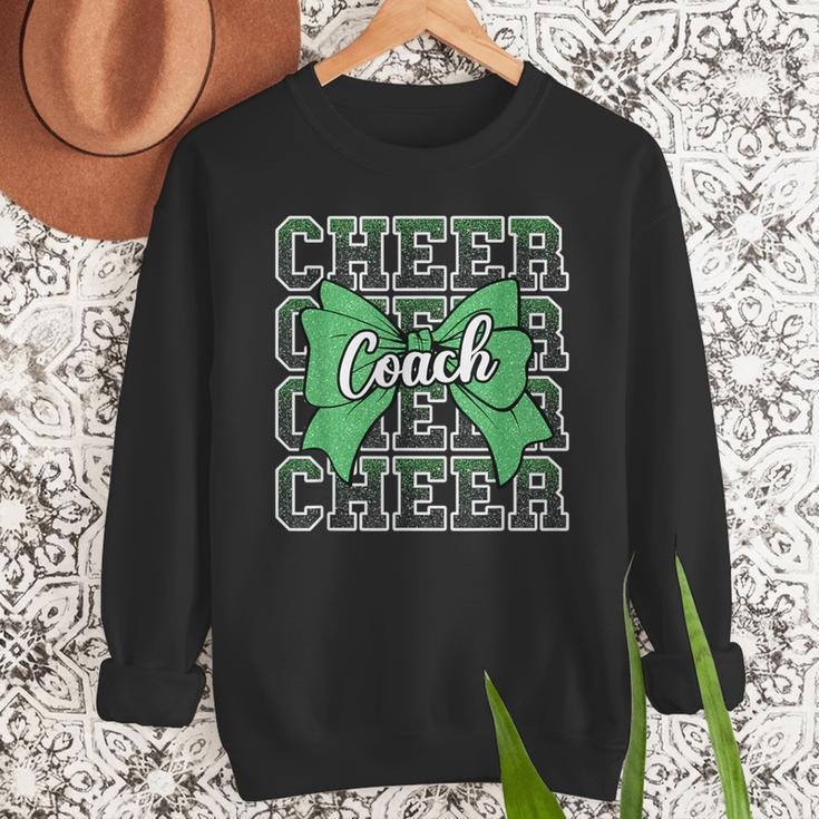 Green Sport Loud Proud Cheer Coach Dad Father's Day Men Sweatshirt