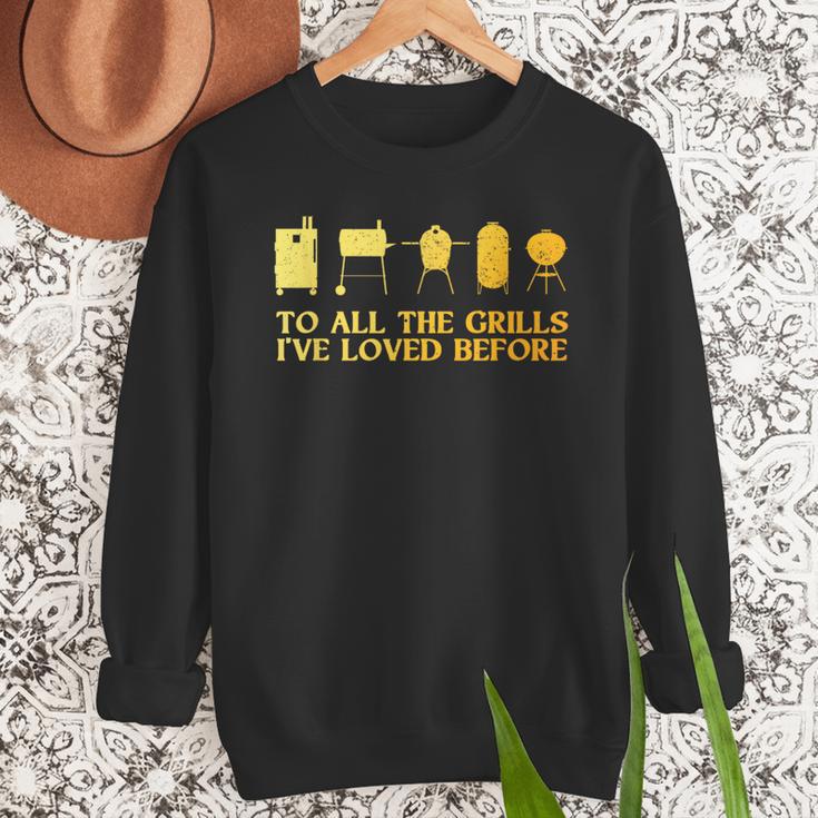 Grilling Art For Men Dad Barbecue Meat Smoking BBQ Men Sweatshirt Grilling Art For Men Dad Barbecue Meat Smoking BBQ Men Sweatshirt