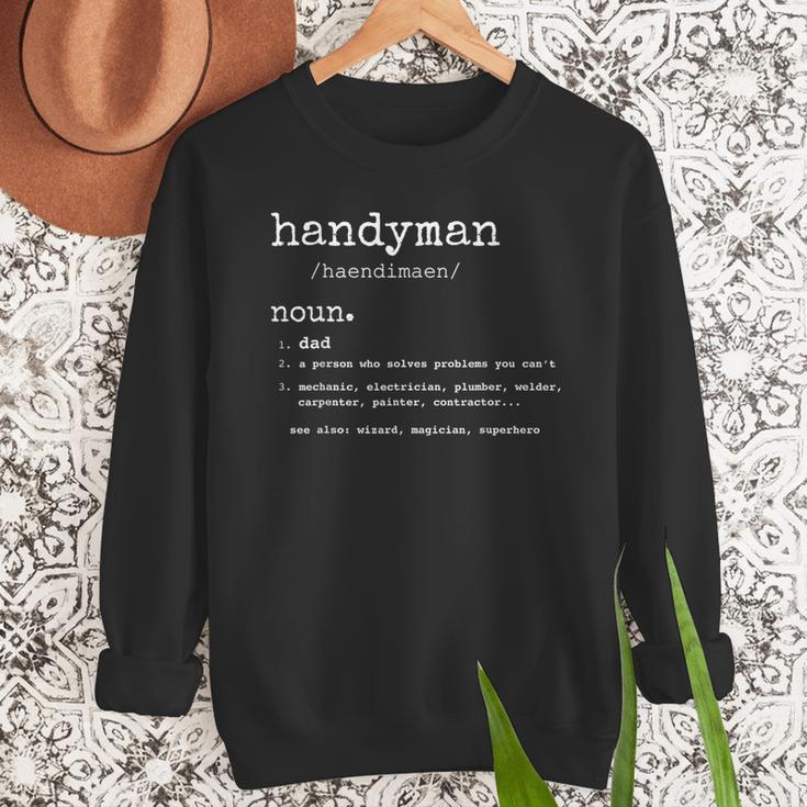Handyman Definition Tee Dad Handyman Men Sweatshirt