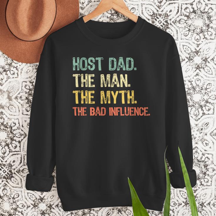 Host Dad The Man Myth The Bad Influence Retro Men Sweatshirt