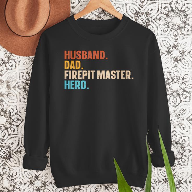 Husband Dad Firepit Master Hero Men Sweatshirt