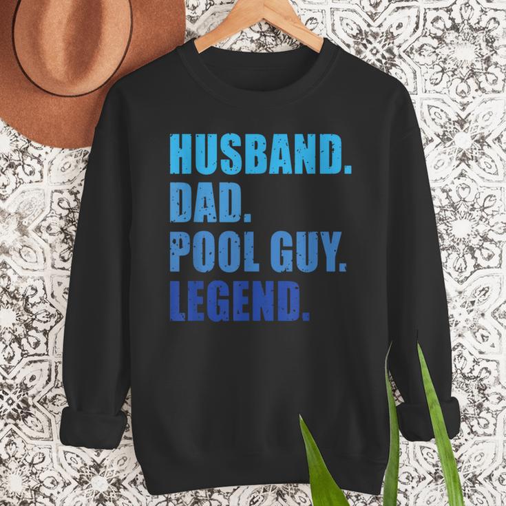 Husband Dad Pool Guy Legend Men Men Sweatshirt Husband Dad Pool Guy Legend Men Men Sweatshirt