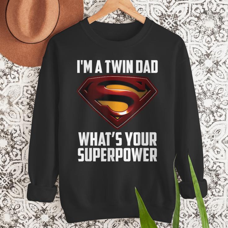 I'm A Twin DAD-What's Your Superpower Men Sweatshirt