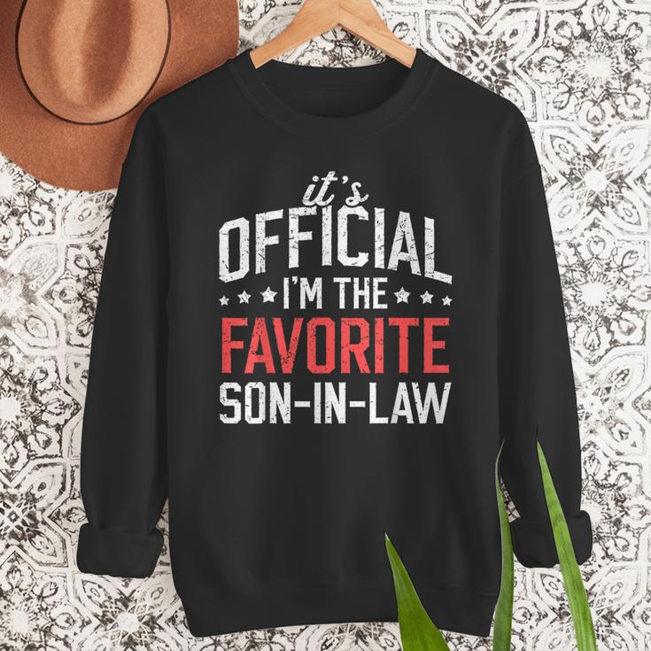 It's Official I'm The Favorite Son-In-Law Dad Father Men Sweatshirt