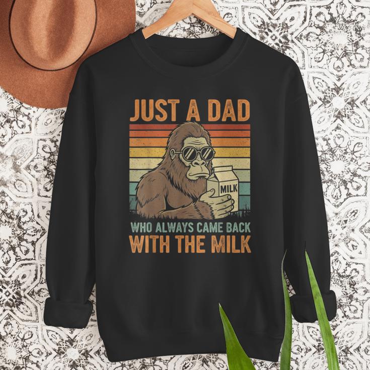 Just A Dad Who Always Came Back With The Milk Daddy Men Sweatshirt