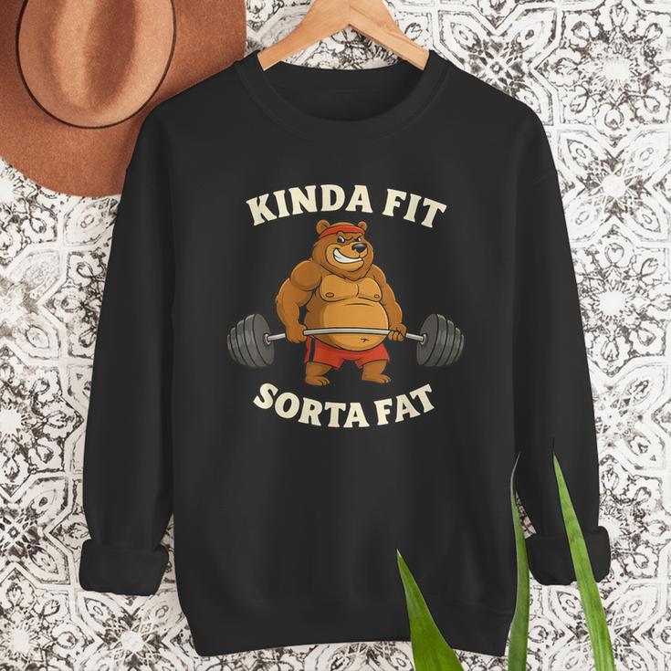 Kinda Fit Sorta Fat Gym Dad BOD Workout Apparel Men Sweatshirt