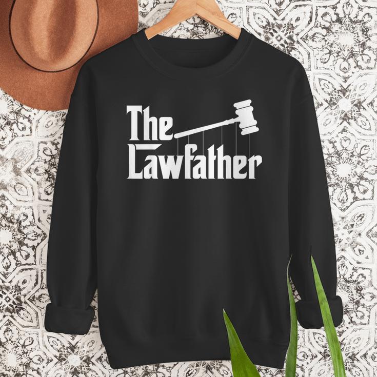 The Lawfather Father's Day Firm Lawyer Daddy Attorney Dad Men Sweatshirt