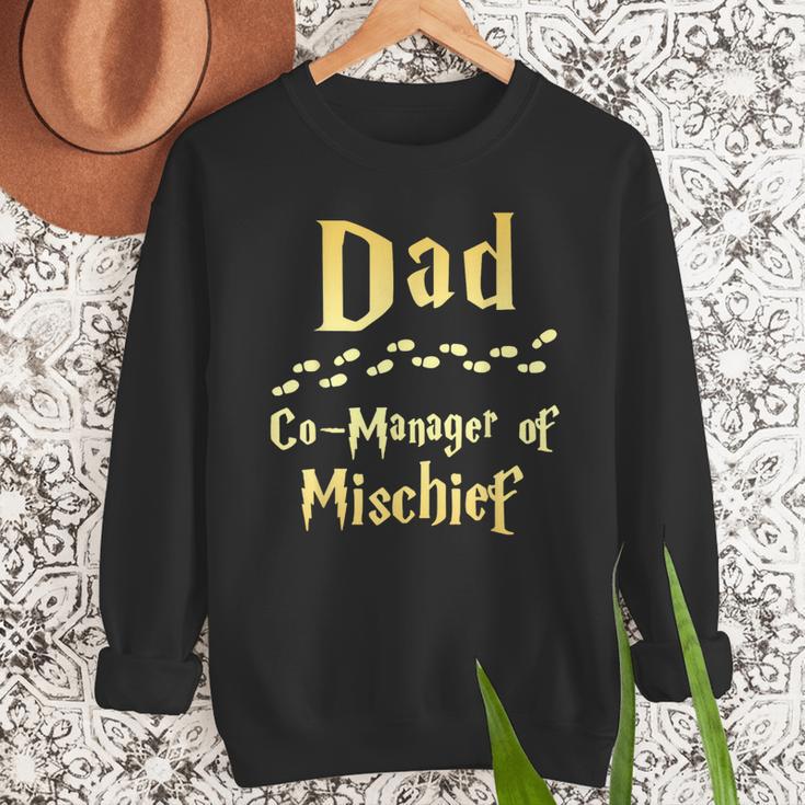 Magical Dad Manager Of Mischief Birthday Family Matching Men Sweatshirt