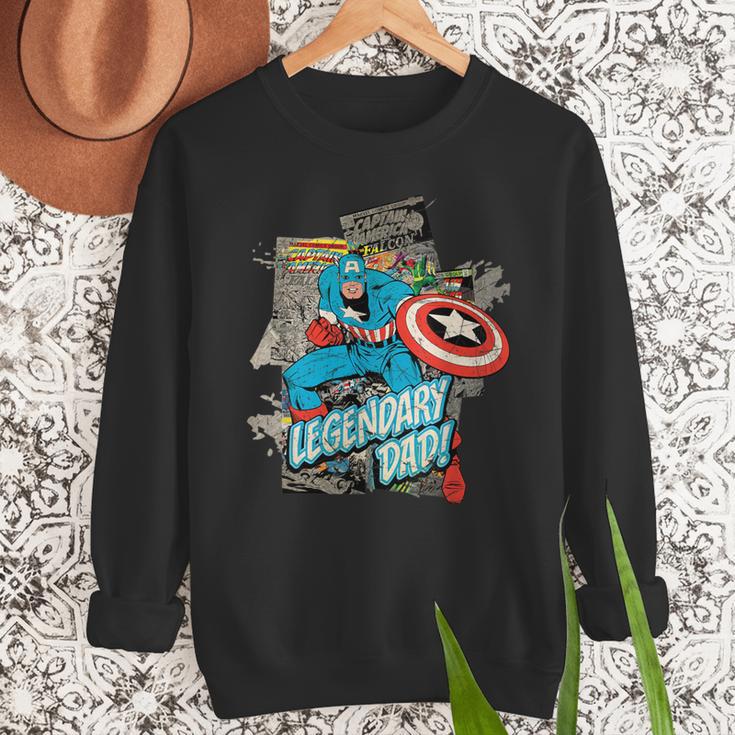 Marvel Captain America Legendary Dad Father's Day Men Sweatshirt Marvel Captain America Legendary Dad Father's Day Men Sweatshirt