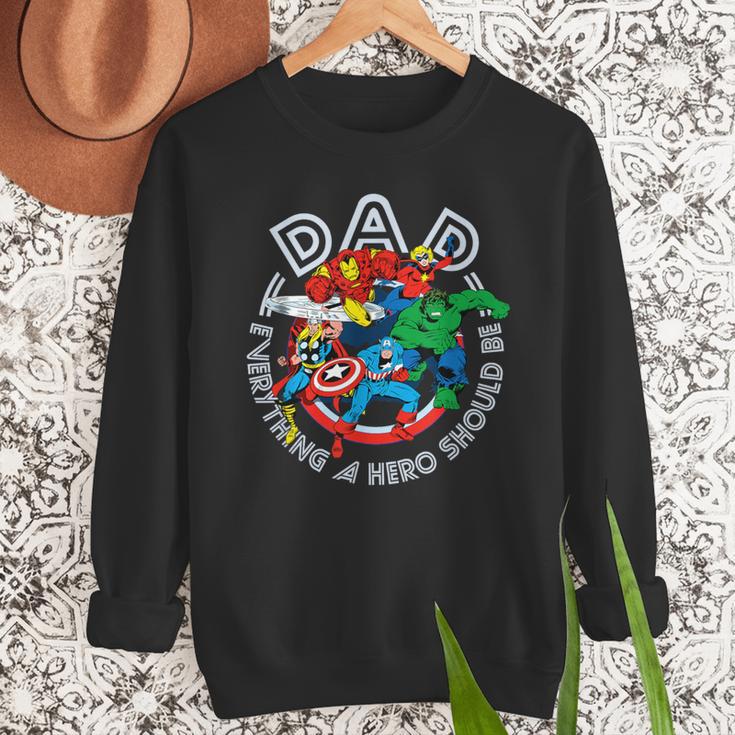 Marvel Comics Retro Classic Father's Day Avengers Hero Dad Men Sweatshirt