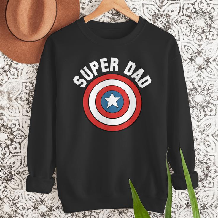 Marvel Father's Day Super Dad Captain America Shield Men Sweatshirt