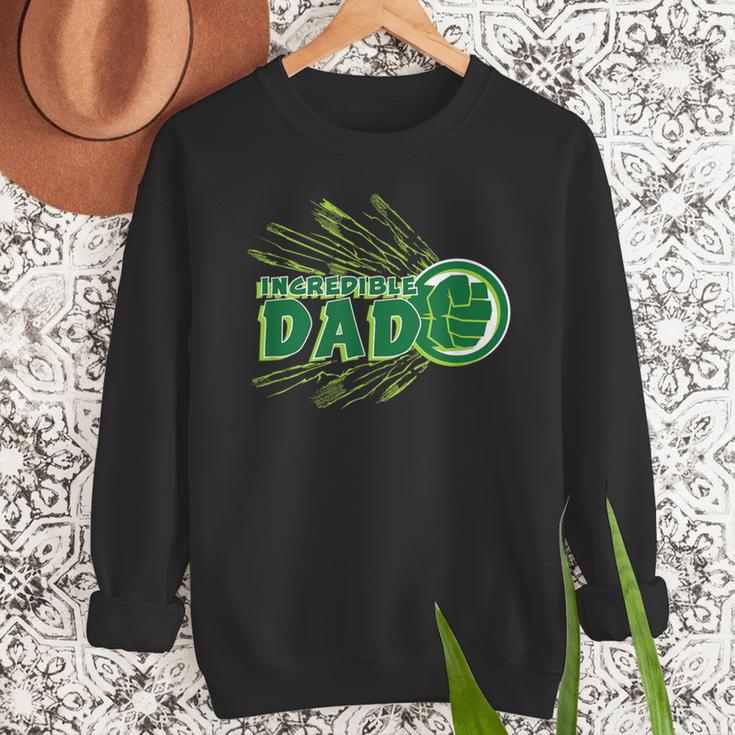 Marvel Hulk Incredible Dad Family Trip Vacation Father's Day Men Sweatshirt Marvel Hulk Incredible Dad Family Trip Vacation Father's Day Men Sweatshirt
