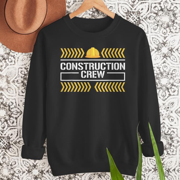 Matching Boys And Dad Mom Construction Digger Birthday Party Men Sweatshirt