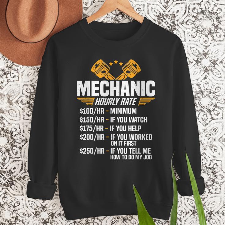Mechanic Men Dad Hourly Rate Car Auto Garage Mechanic Men Sweatshirt Mechanic Men Dad Hourly Rate Car Auto Garage Mechanic Men Sweatshirt