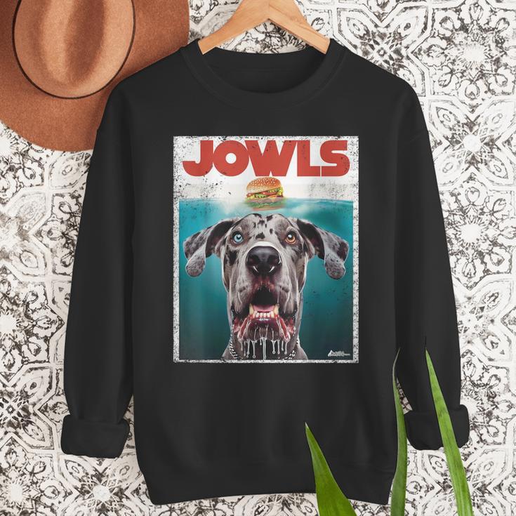 Merle Great Dane Jowls Paws Top Blue Eye Brown Dog Mom Dad For Men Women Girls Kids Men Sweatshirt