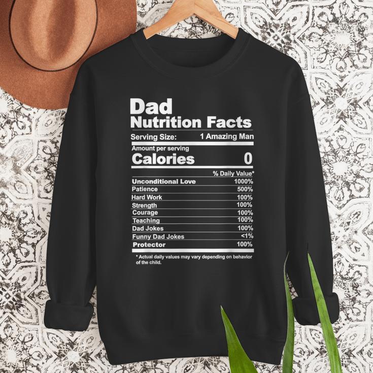 Miftees Fathers Day Tees Dad Nutrition Facts Men Sweatshirt Miftees Fathers Day Tees Dad Nutrition Facts Men Sweatshirt
