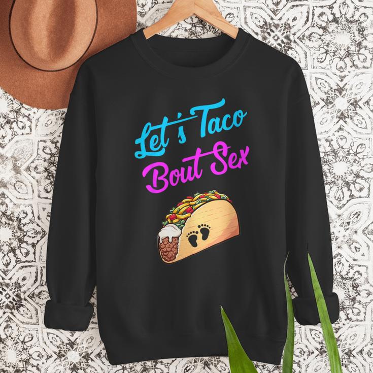 Mom Dad Let's Taco Bout Sex Gender Reveal Party Men Sweatshirt