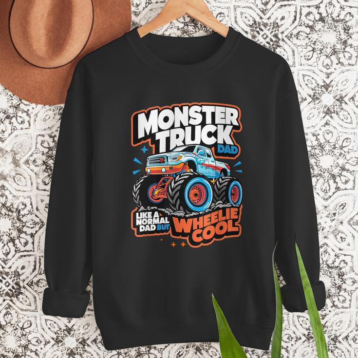 Monster Truck Dad Wheelie Cool Like Normal Dad Men Sweatshirt