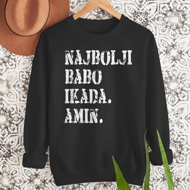 Najbolji Babo Ikad Bosnian Dad Men Sweatshirt