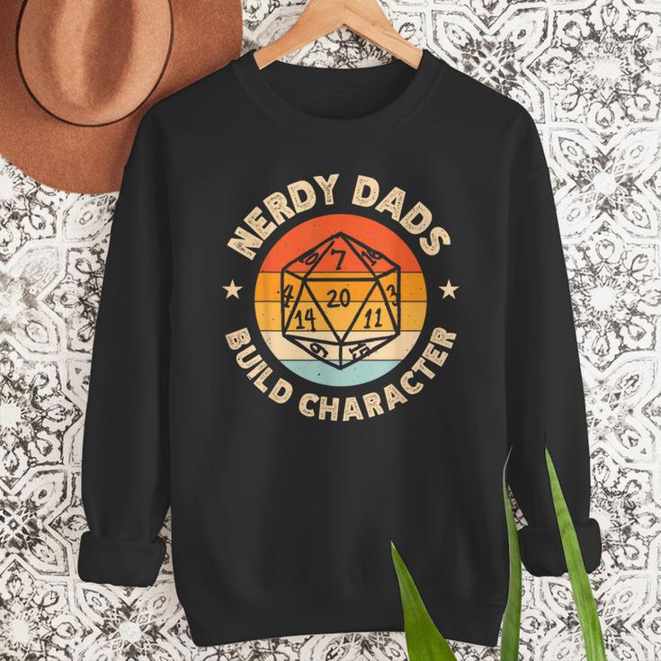 Nerdy Dads Build Character Men Sweatshirt