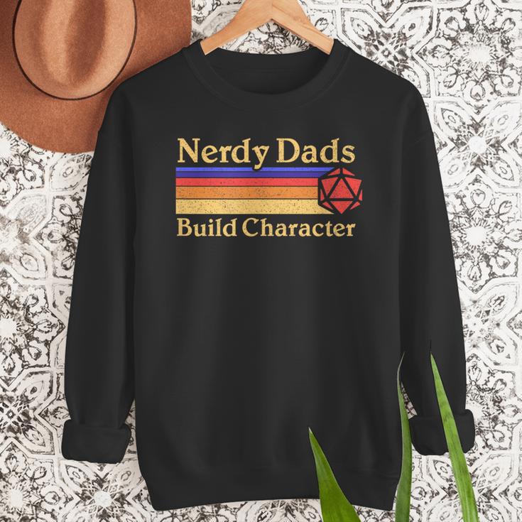 Nerdy Dads Dice For Tabletop RPG New Father Men Sweatshirt