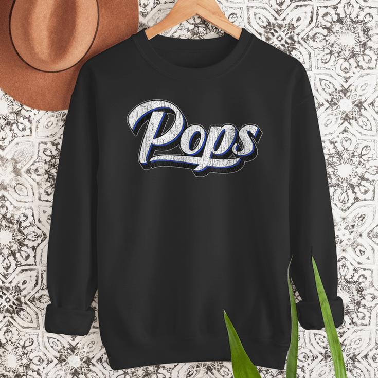 New Grandpa For Dad Called Pops Men Sweatshirt